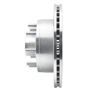 Ford E-250 Econoline Brake Rotor (1) - Front Right - R1 Concepts - Drilled & Slotted - Silver - `95-`07